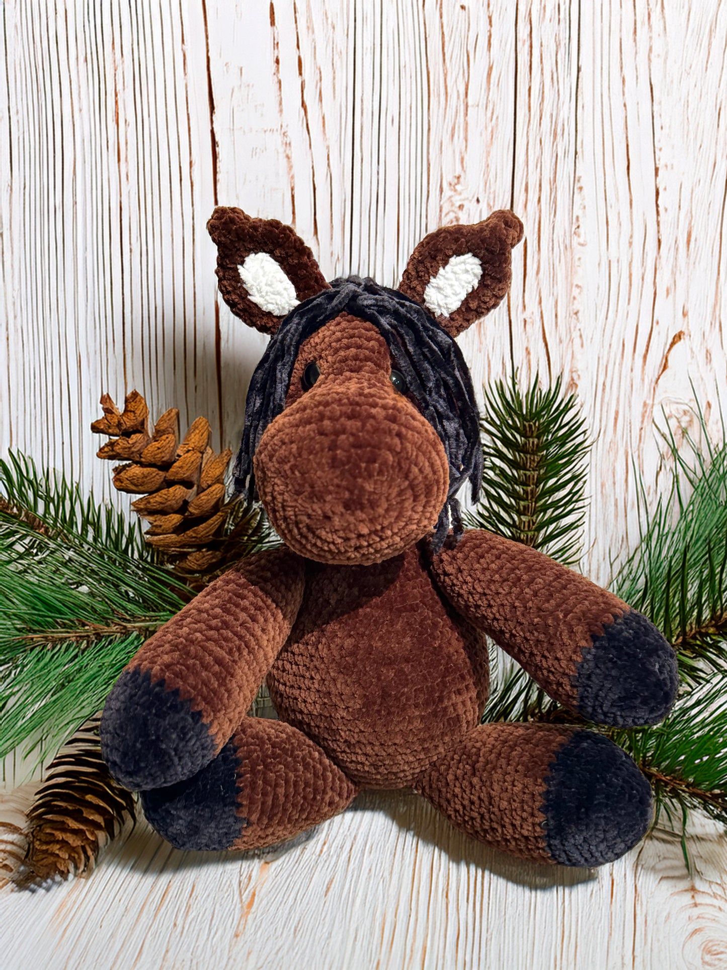 Customizable Crochet Horse - Bay