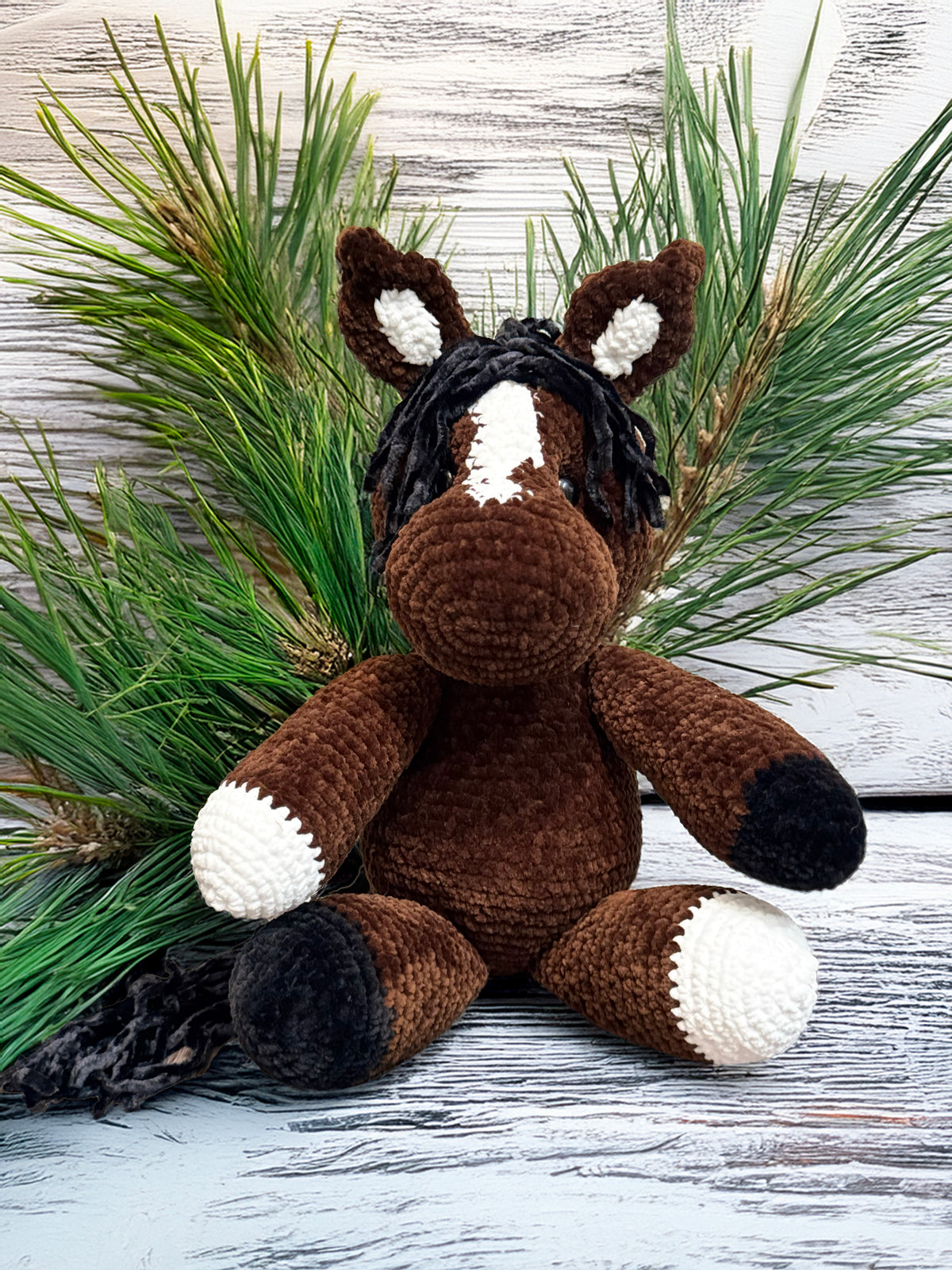 Customizable Crochet Pony - Bay