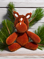 Customizable Crochet Horse - Chestnut