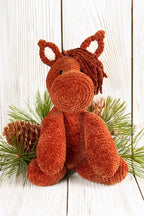 Customizable Crochet Horse - Chestnut