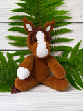 Customizable Crochet Horse - Chestnut