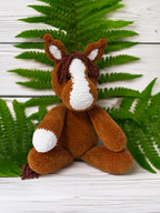 Customizable Crochet Horse - Chestnut