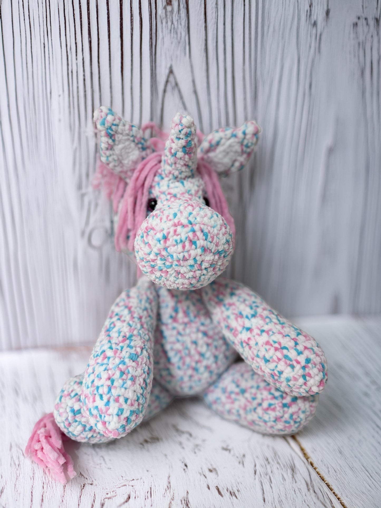 Custom Crochet Unicorns - Multicolor Mane & Tail