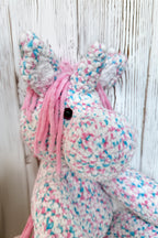 Customizable Crochet Unicorn - Single Mane & Tail Color