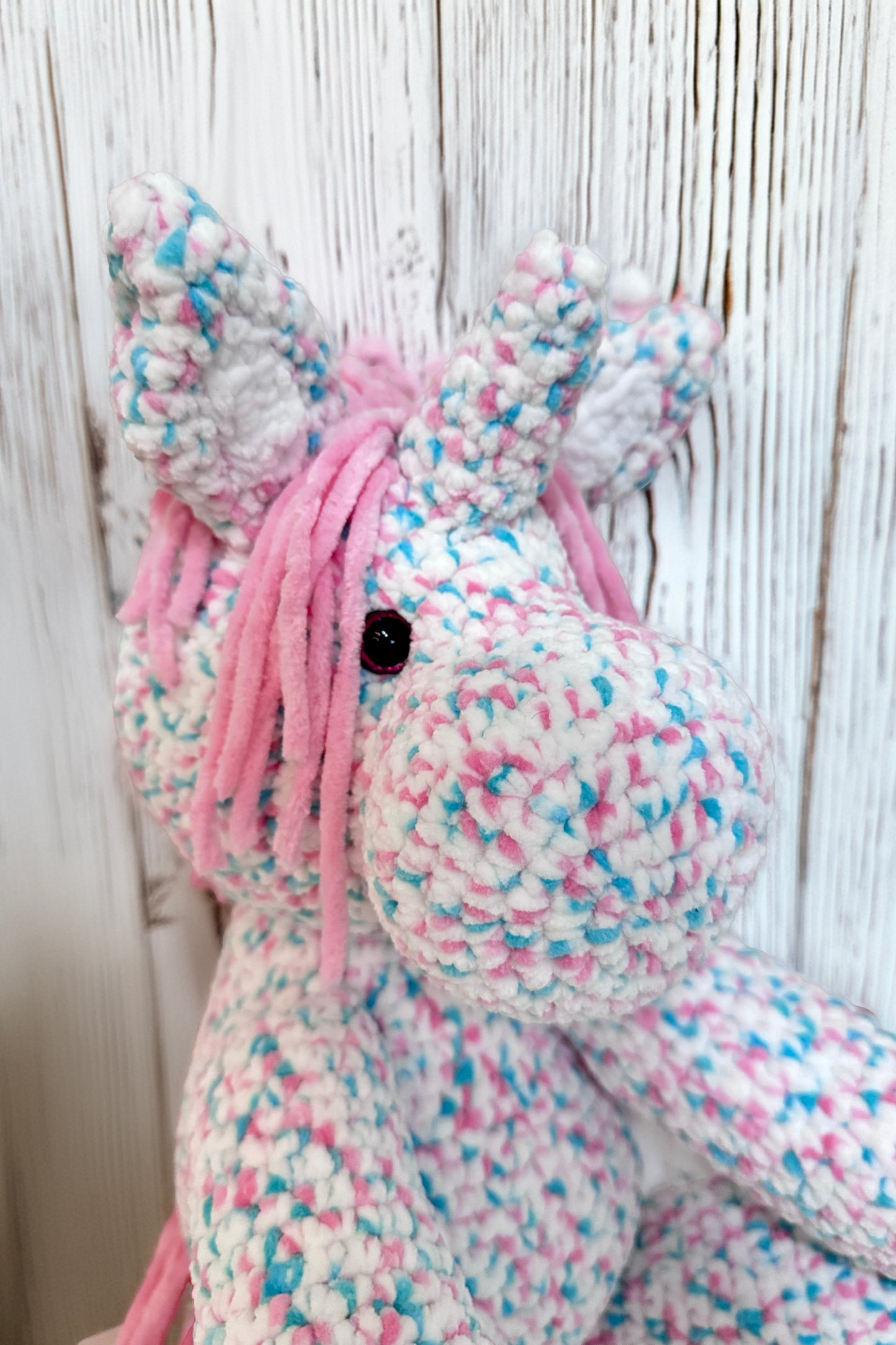 Custom Crochet Unicorns - Single Mane & Tail Color