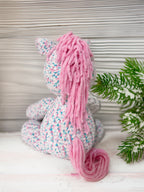 Customizable Crochet Unicorn - Single Mane & Tail Color