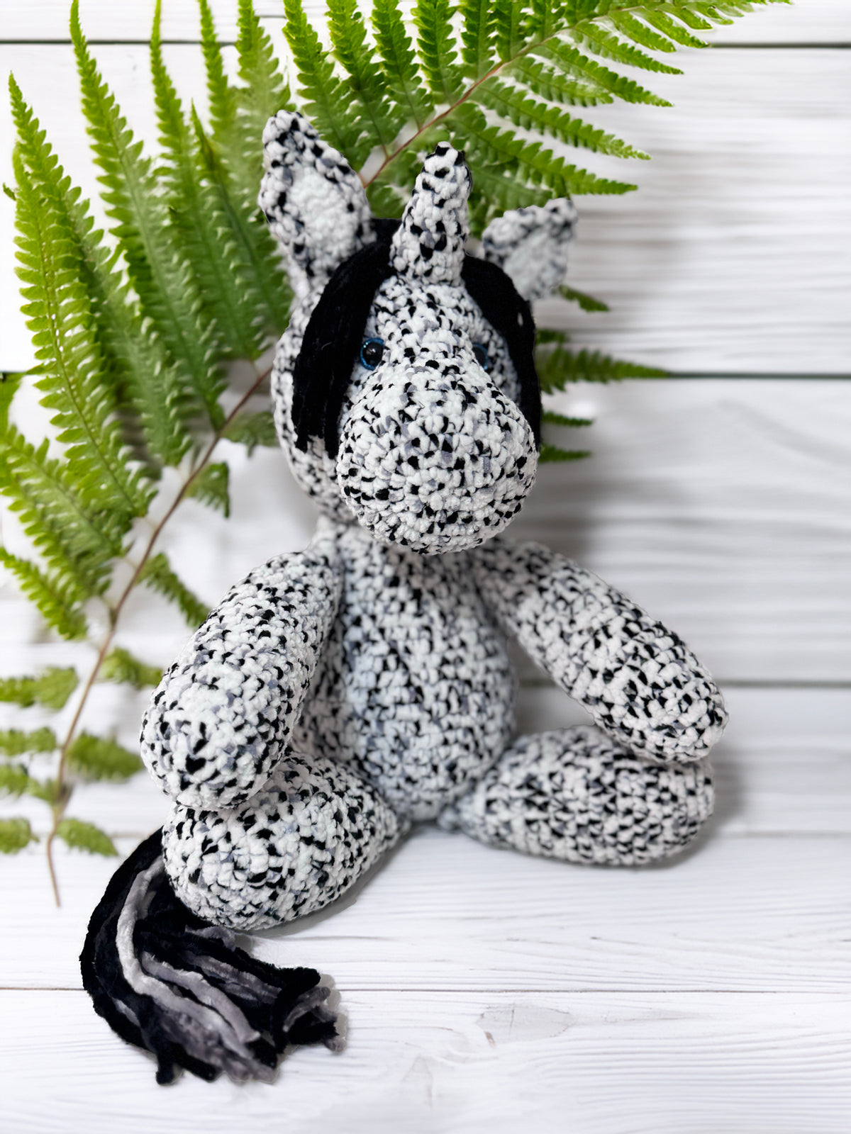 Customizable Crochet Unicorn - Multicolor Mane & Tail