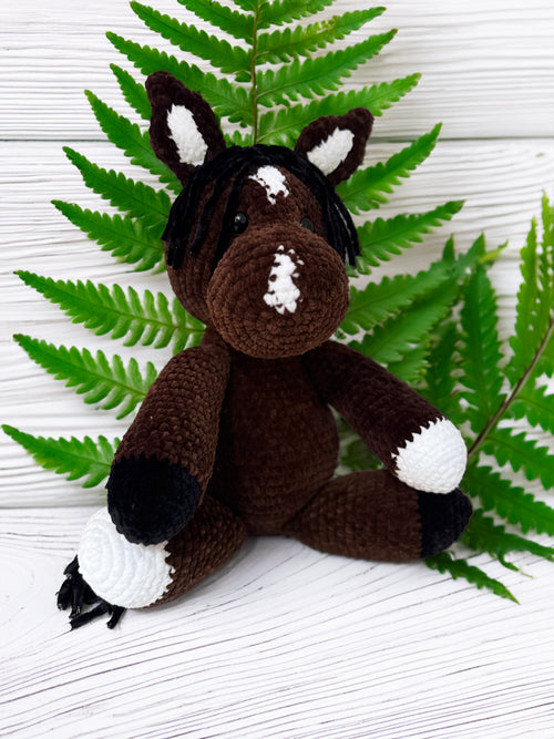 Customizable Crochet Horse - Bay