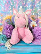 Customizable Crochet Unicorn - Single Mane & Tail Color