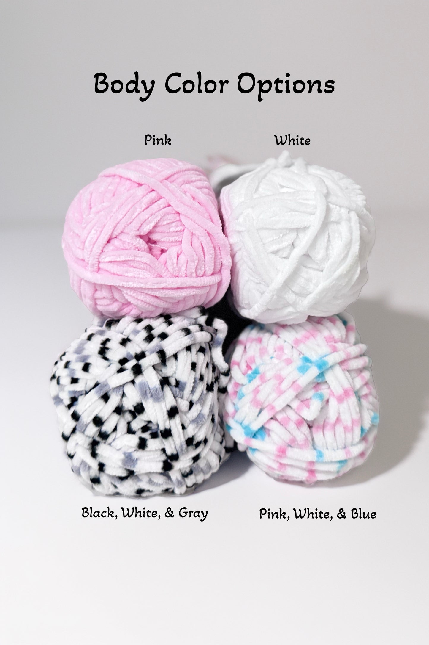 Custom Crochet Unicorns - Single Mane & Tail Color